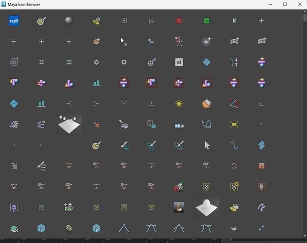 Maya Icons Browser