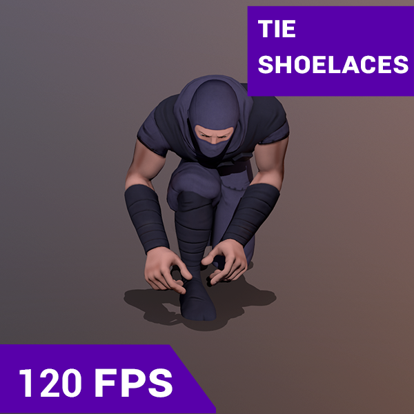 Mocap Animation Tie Shoelaces